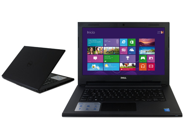 Laptop Dell Inspiron 3442:
Procesador Intel Pentium 3558U (1.7 GHz),
Memoria de 4 GB DDR3, D. D. de 500 GB,
Pantalla LED de 14