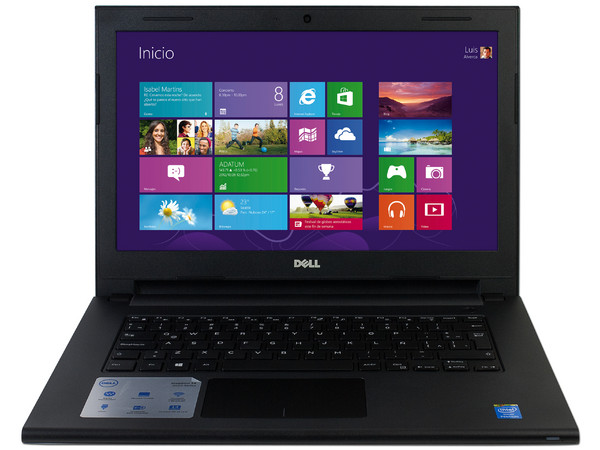 Laptop Dell Inspiron 3442:
Procesador Intel Pentium 3558U (1.7 GHz),
Memoria de 4 GB DDR3, D. D. de 500 GB,
Pantalla LED de 14