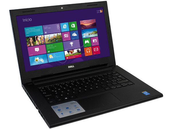 Laptop Dell Inspiron 3442:
Procesador Intel Pentium 3558U (1.7 GHz),
Memoria de 4 GB DDR3, D. D. de 500 GB,
Pantalla LED de 14