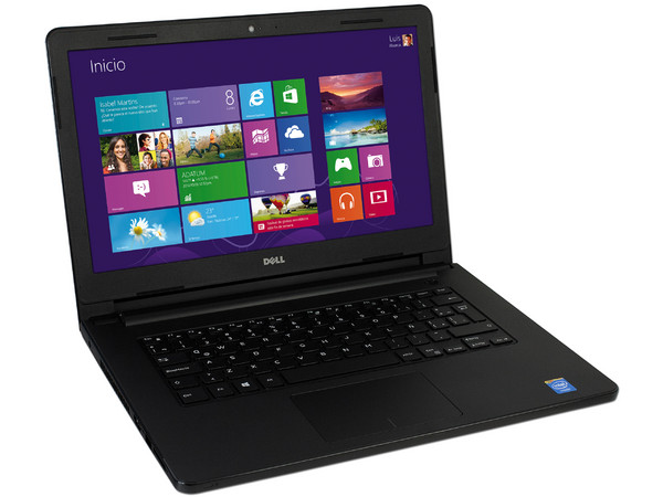 Laptop Dell Inspiron 14-3451:
Procesador Intel  Celeron N2840 (2.16 GHz),
Memoria de 4 GB DDR3, D.D. de 500 GB,
Pantalla LED de 14
