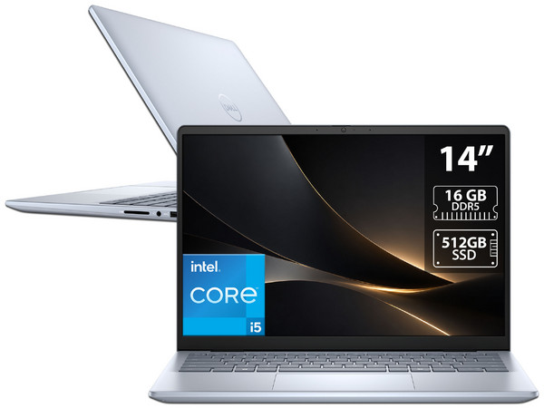Laptop DELL Inspiron 5440:
Procesador Intel Core i5 1334U (hasta 4.6 GHz),
Memoria de 16GB DDR5,
SSD de 512GB,
Pantalla de 14