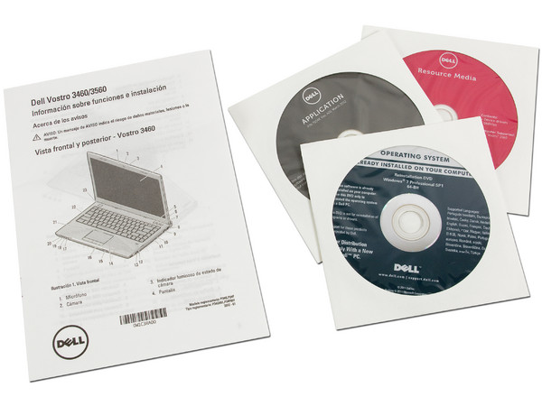 Laptop Dell Vostro 3560:
Procesador Intel Core i5-3210 (2.50 GHz) 3ra Generación,
Memoria de 4GB DDR3, D.D. de 500GB,
Pantalla HD LED de 15.6