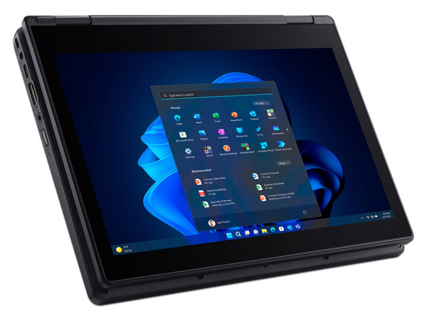 Laptop ECS LIVA 12EP:
Procesador Intel N100 (hasta 3.4 Ghz),
Memoria de 4GB DDR4,
SSD de 128GB,
Pantalla de 11.6