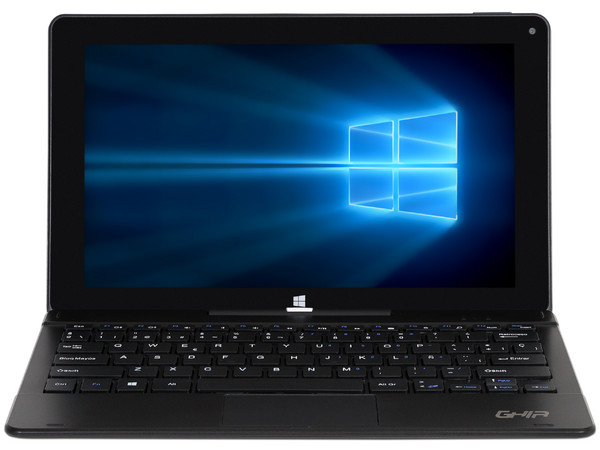 Laptop 2 en 1 GHIA Blaze Detachable BL1:
Procesador Intel Atom x5-Z8350 (hasta 1.92 GHz),
Memoria de 2GB DDR3,
Disco Duro de 32GB,
Pantalla de 11.6