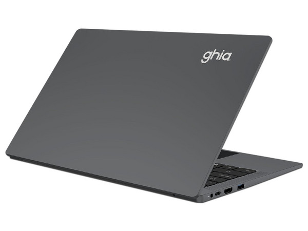 Laptop GHIA LIBERO 14: 
Procesador Intel Celeron N4500 (hasta 2.8 GHz), 
Memoria de 8GB DDR4, 
SSD de 128GB, 
Pantalla de 14