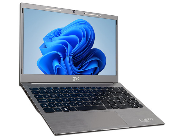 Laptop GHIA Libero: 
Procesador Intel Celeron N4020C (hasta 2.8 GHz), 
Memoria de 8GB DDR4, 
SSD de 512GB, 
Pantalla de 14
