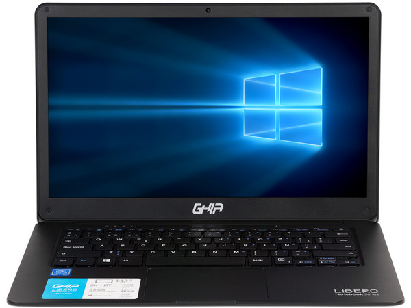 Laptop GHIA Libero E:
Procesador Intel Pentium N 4200 (hasta 2.5 GHz),
Memoria de 4GB DDR3L,
Almacenamiento de 32GB,
Pantalla de 14