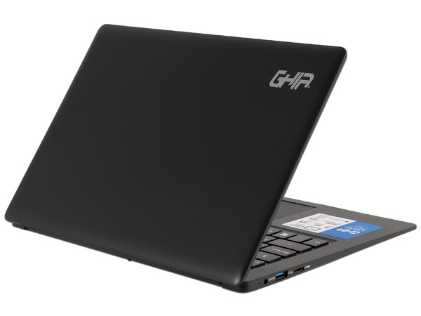 Laptop GHIA Libero:
Procesador Intel Celeron N3350 (hasta 2.4 GHz),
Memoria de 4GB LPDDR4,
eMMC de 64GB,
Pantalla de 14