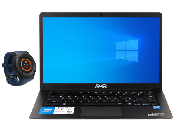Laptop GHIA Libero:
Procesador Intel Celeron N3350 (hasta 2.4 GHz),
Memoria de 4GB LPDDR4,
eMMC de 64GB,
Disco Duro de 1TB,
Pantalla de 13.9