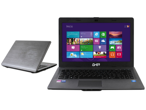 Laptop GHIA LIBERO: 
Procesador Intel Celeron N2840 (hasta 2.58 GHz),
Memoria de 2 GB DDR3L, Disco Duro 500 GB, 
Pantalla LED de 14