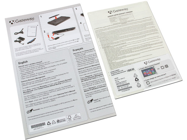 Laptop Gateway NE56R02M:
Procesador Intel Celeron B830 (1.8 GHz),
Memoria de 2GB DDR3, D.D. de 500GB,
Pantalla de 15.6