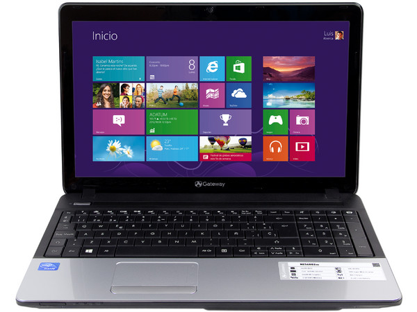 Laptop Gateway NE56R02M:
Procesador Intel Celeron B830 (1.8 GHz),
Memoria de 2GB DDR3, D.D. de 500GB,
Pantalla de 15.6