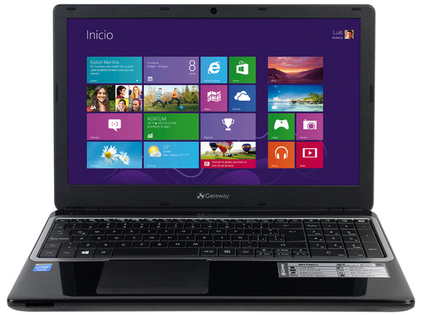 Laptop Gateway NE57205M:
Procesador Intel Celeron 2955U (1.4 GHz),
Memoria de 4 GB DDR3, D.D. 500 GB,
Pantalla LED de 15.6