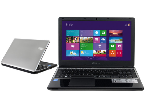 Laptop Gateway NE57205M:
Procesador Intel Celeron 2955U (1.4 GHz),
Memoria de 4 GB DDR3, D.D. 500 GB,
Pantalla LED de 15.6