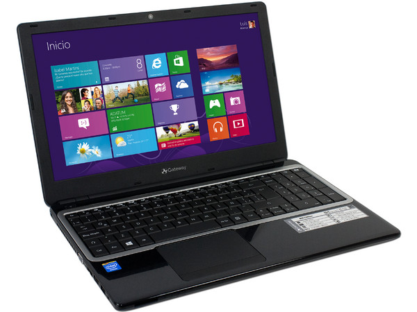 Laptop Gateway NE57205M:
Procesador Intel Celeron 2955U (1.4 GHz),
Memoria de 4 GB DDR3, D.D. 500 GB,
Pantalla LED de 15.6