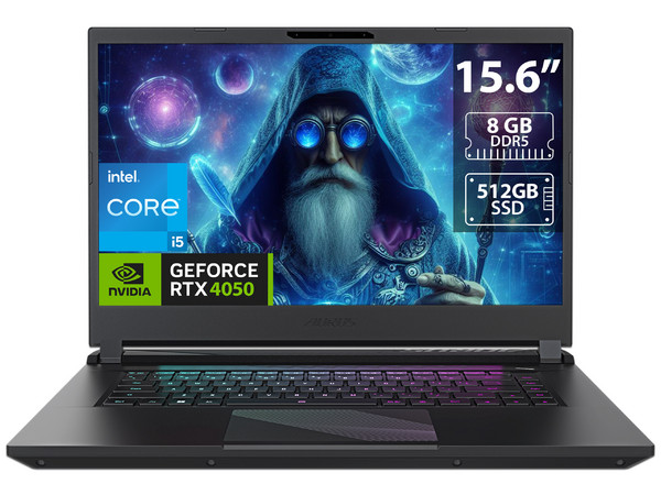 Laptop Gamer Gigabyte AORUS 15: 
Procesador Intel Core i5 12500H (hasta 4.5 GHz), 
Memoria de 8GB DDR5, 
SSD de 512GB, 
Pantalla de 15.6