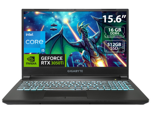 Laptop Gamer Gigabyte G5 MD:
Procesador Intel Core i5 11400H (Hasta 4.5 GHz),
Memoria de 16GB DDR4,
SSD de 512GB,
Pantalla de 15.6