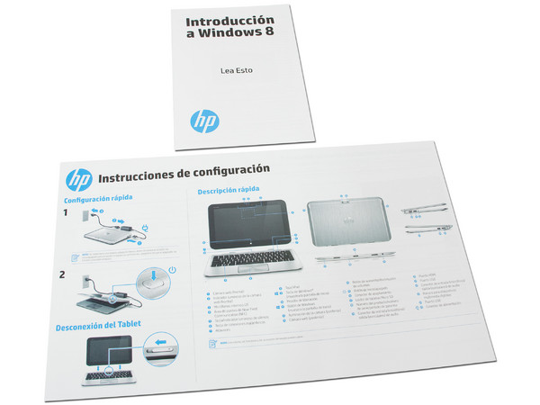 Laptop/Tablet HP Envy X2:
Procesador Intel Atom Z2760 (1.8 GHz),
Memoria de 2 GB DDR2, 64 GB SSD,
Pantalla LED Multi Touch de 11.6