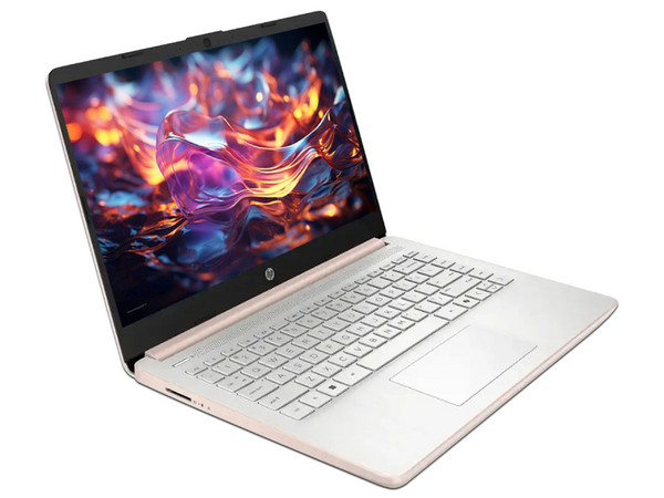 Laptop HP 14-DQ6015DX: 
Procesador Intel N150 (hasta 3.6 GHz), 
Memoria de 4GB DDR4,
UFS de 128GB, 
Pantalla de 14