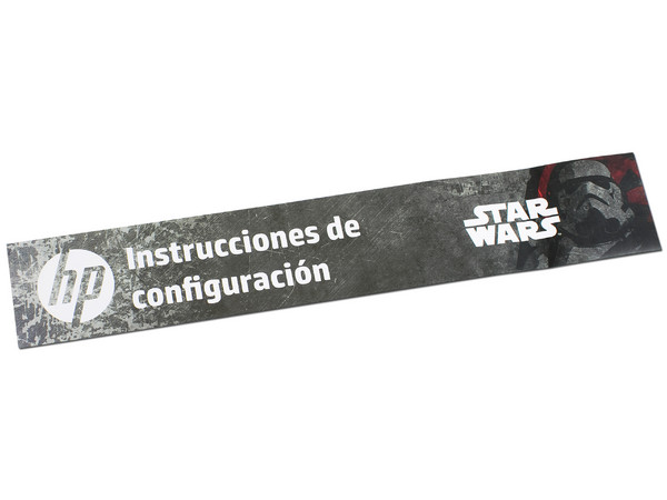 Laptop HP 15 Star Wars Special Edition:
Procesador Intel Core i5 6200U (hasta 2.8 GHz),
Memoria de 6GB,
D.D de 1TB,
Pantalla de 15.6