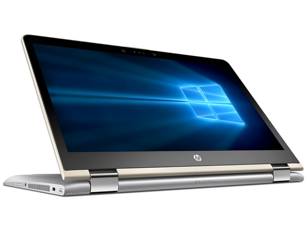 Laptop HP Pavilion  x360:
Procesador Intel Core i5 7200U (hasta 3.10 GHz),
Memoria de 6GB DDR4,
Disco Duro de 500GB,
Pantalla de 14