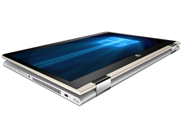 Laptop HP Pavilion  x360:
Procesador Intel Core i5 7200U (hasta 3.10 GHz),
Memoria de 6GB DDR4,
Disco Duro de 500GB,
Pantalla de 14