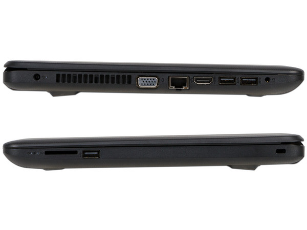 Laptop HP 14-BS002LA:
Procesador Intel Celeron N3060 (hasta 2.48 GHz),
Memoria de 4GB DDR3L,
Disco Duro de 500GB,
Pantalla de 14
