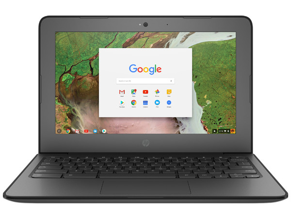 Laptop HP Chromebook 11 G6 EE:
Procesador Intel Celeron N 3350 (hasta 2.4 GHz),
Almacenamiento eMMC de 32GB,
Memoria de 4GB DDR4,
Pantalla de 11.6