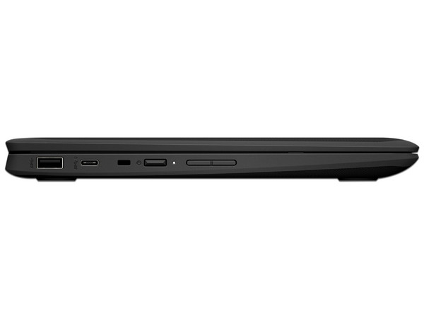 Laptop HP ChromeBook  x360:
Procesador Intel Celeron N5100 (hasta 2.8 GHz),
Memoria de 8GB LPDDR4,
Almacenamiento de 64GB,
Pantalla de 11.6