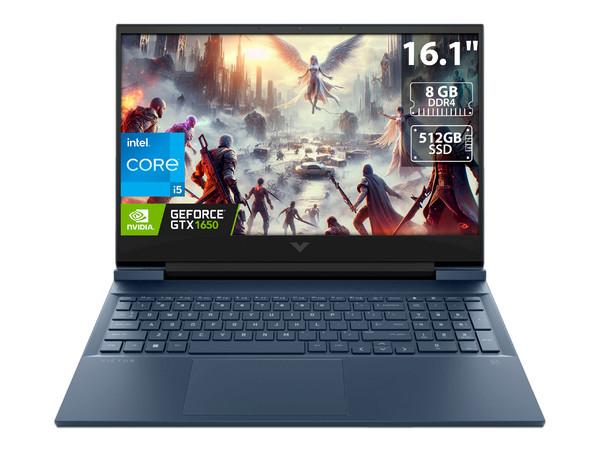 Laptop Gamer HP Victus 16-d0538la:
Procesador Intel Core i5 11400H (hasta 4.5 GHz),
Memoria de 8GB DDR4,
SSD de 512GB,
Pantalla de 16.1