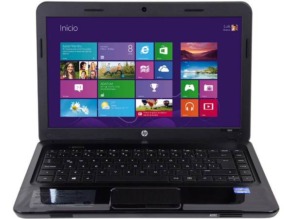 Laptop HP 1000-1220LA:
Procesador Intel Core i3-2328M (2.2 GHz),
Memoria de 4 GB DDR3, Disco Duro de 500 GB,
Pantalla LED de 14