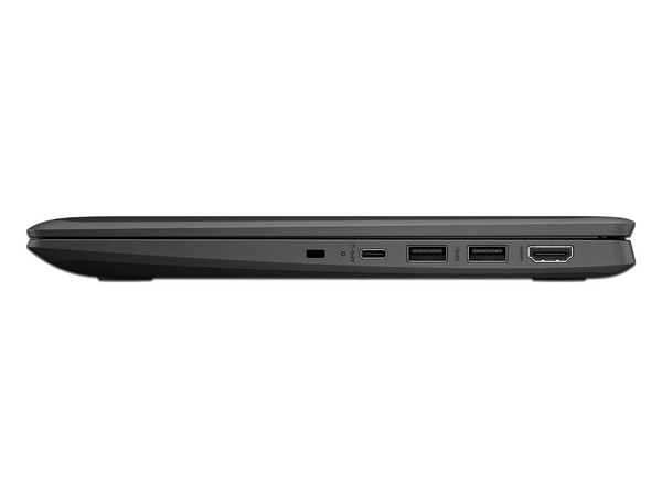 Laptop HP Fortis x360 G5: 
Procesador Intel N100 (hasta 3.4 GHz), 
Memoria de 4GB DDR4, 
eMMC de 32GB, 
Pantalla de 11