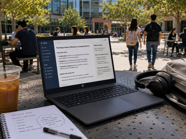 Laptop HP 255 G10: 
Procesador AMD Ryzen 5 7530U (hasta 4.5 GHz), 
Memoria de 8GB DDR4, 
SSD de 512GB, 
Pantalla de 15.6