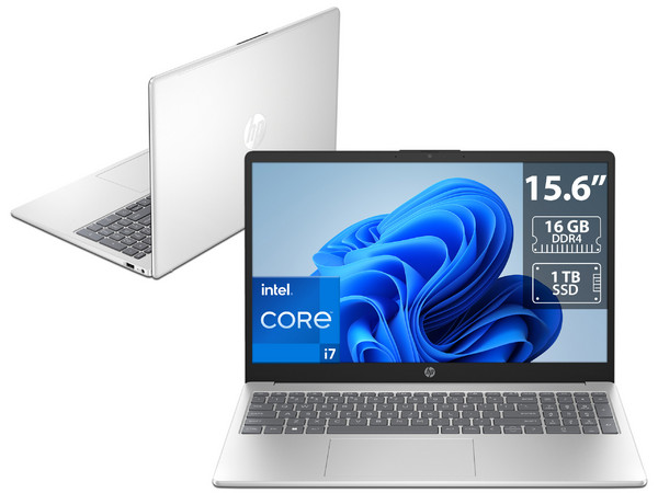 Laptop HP 15-fd0183wm: 
Procesador Intel Core i7 1355U (hasta 5.0 GHz), 
Memoria de 16GB DDR4, 
SSD de 1TB, Pantalla de 15.6