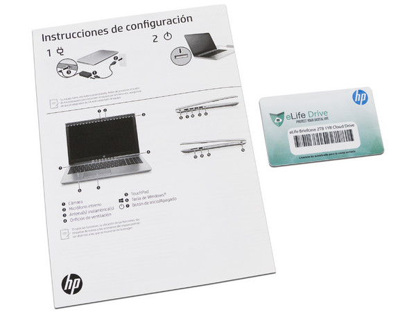 Laptop HP 250 G7:
Procesador Intel Core i3 1005G1 (hasta 3.40 GHz),
Memoria de 8GB DDR4,
Disco Duro de 1TB,
Pantalla de 15.6