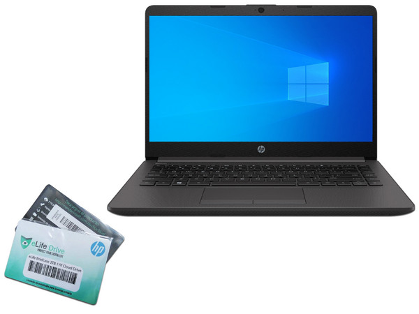 Laptop HP 245 G8 :
Procesador AMD Ryzen 3 3300U  (hasta 3.50GHz),
Memoria de 8GB DDR4,
Disco Duro de 1TB,
Pantalla de 14