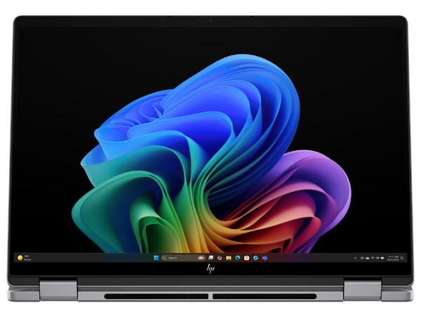 Laptop HP OmniBook X Flip: 
Procesador Intel Core Ultra 7 258V (hasta 4.8 GHz), 
Memoria de 32GB LPDDR5, 
SSD de 1TB, 
Pantalla de 14