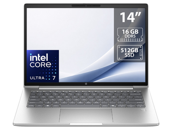 Laptop HP ProBook 4 G2i AI:
Procesador Intel Core Ultra 7 355 (hasta 4.7 GHz),
Memoria de 16GB DDR5,
SSD de 512GB,
Pantalla de 14