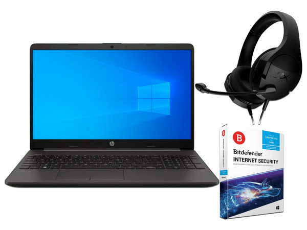 Laptop HP 250 G8:
Procesador Intel Core i7 1165G7 (hasta 4.7 GHz),
Memoria de 8GB DDR4,
SSD de 512GB,
Pantalla de 15.6