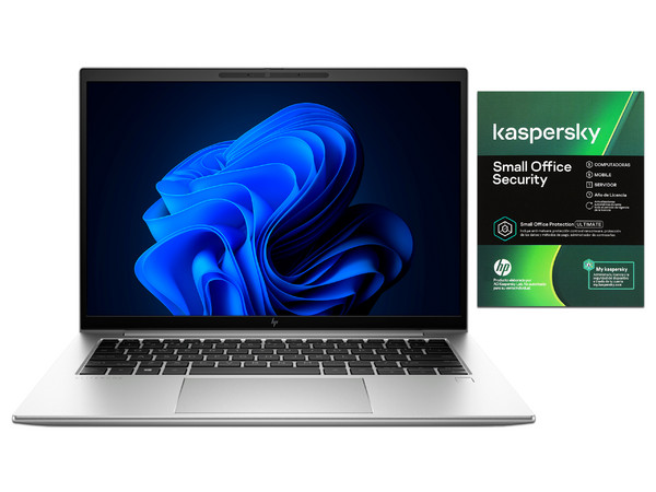 Laptop HP EliteBook 840 G9:
Procesador Intel Core i7 1255U (hasta 4.70 GHz),
Memoria de 8GB DDR5,
SSD de 512GB,
Pantalla de 14