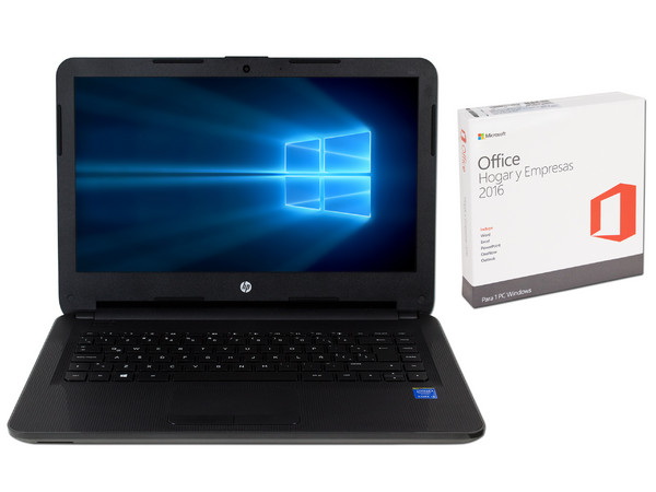 Laptop HP 240 G4:
Procesador Intel Core i3 5005U (2.0 GHz),
Memoria de 8GB DDR3L,
Disco Duro de 1TB,
Pantalla de 14
