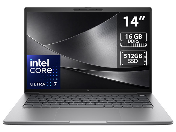 Workstation HP ZBook 8 G1i: 
Procesador Intel Core Ultra 7 255H (hasta 5.1 GHz), 
Memoria de 16GB DDR5, 
SSD de 512GB, 
Pantalla de 14
