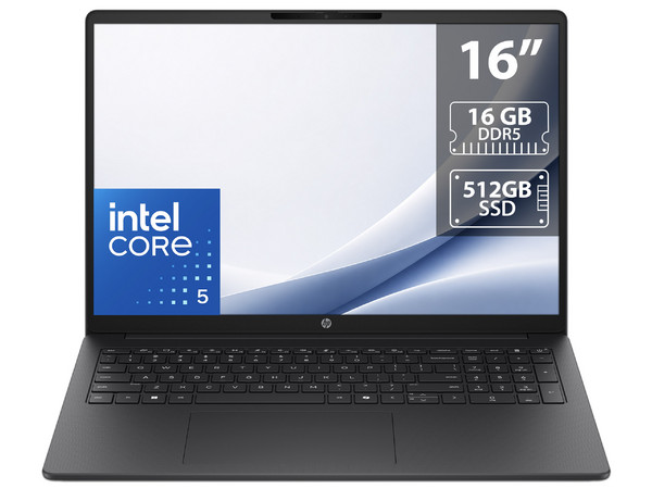 Laptop HP 200 G2i: 
Procesador Intel Core 5 120U (hasta 5.0 GHz), 
Memoria de 16GB DDR5, 
SSD de 512GB, 
Pantalla de 16