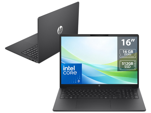Laptop HP 200 G2i:
Procesador Intel Core 3 100U (hasta 4.7 Ghz),
Memoria de 16GB DDR5,
SSD de 512GB,
Pantalla de 16