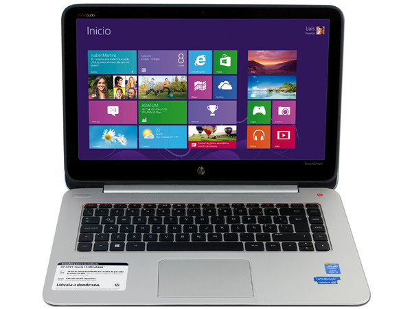 Ultrabook HP Envy Touch 14-K010la:
Procesador Intel Core i5- 4200U (hasta 2.6 GHz) 4ta Generación,
Memoria de 8 GB DDR3, D.D. de 500 GB, 24 GB SSD,
Pantalla LED Multi Touch de 14