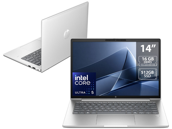 Laptop HP ProBook 4 G2i: 
Procesador Intel Core Ultra 5 325 (hasta 4.5 GHz), 
Memoria de 16GB DDR5, 
SSD de 512GB, 
Pantalla de 14