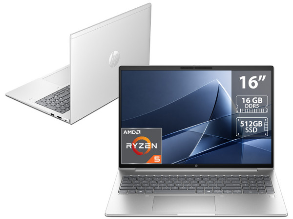 Laptop HP ProBook 4 G1ah: 
Procesador AMD Ryzen 5 220 (hasta 4.9 GHz), 
Memoria de 16GB DDR5, 
SSD de 512GB, 
Pantalla de 16