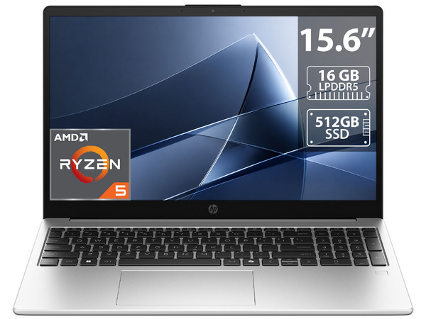 Laptop HP G10 255R:
Procesador AMD Ryzen 5 7520U (hasta 4.3 GHz),
Memoria de 16GB LPDDR5,
SSD de 512GB,
Pantalla de 15.6