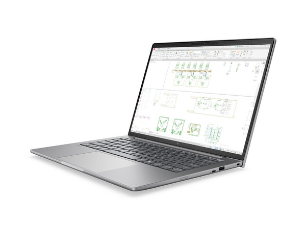 Workstation Portátil HP ZBook 8 G2i:
Procesador Intel Core Ultra 7 356H (hasta 4.7 GHz),
Memoria de 16GB DDR5,
SSD de 1TB,
Pantalla de 14