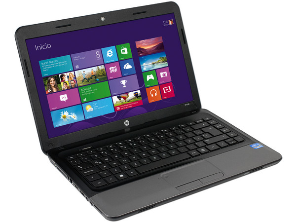Laptop HP 240:
Procesador Intel Core i3-3110M (2.4 GHz) 3era Generación,
Memoria de 4 GB DDR3, Disco Duro de 500 GB,
Pantalla LED de 14